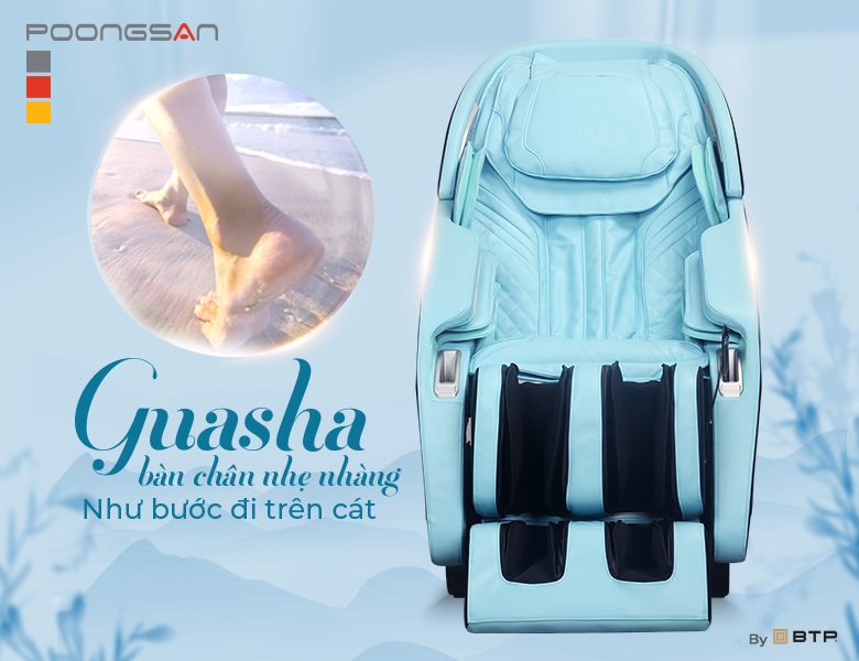 Poongsan MCP-502 - Guasha bàn chân nhẹ nhàng như bước đi trên cát